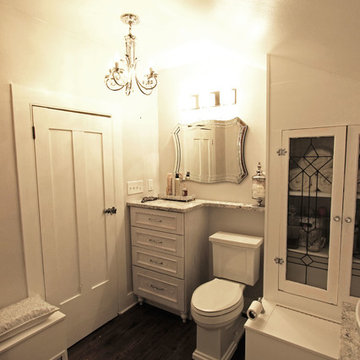 Blingy White Bathroom ~ Medina, OH