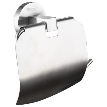 Ucore Toilet Paper Holder With Mounting Hardware, Brushed Stainless