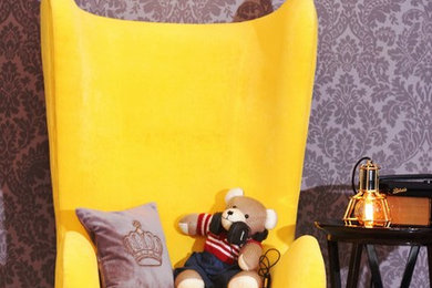 Trendy kids' room photo in Other