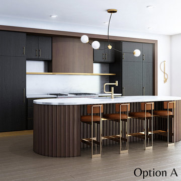 High Note Kitchen with Dark Features