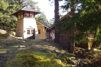 Eclectic exterior home photo in Seattle