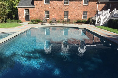 Inspiration for a transitional pool in New York.