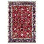 Bareens Designer Rugs - Vintage Antique Persian Tabriz Andrews Wool Rug - Create a new dimension of style in your space with this breath-taking antique hand knotted Persian rug. Made in Iran, this gorgeous hand-knotted rug features all vegetable dyes and 100% wool, adding luxurious texture and appearance. This gorgeous antique rug features an intricate design with a unique detailed border. Featuring an awe-inspiring color pallet and an intricate design handmade by skilled artisans is a great addition to any decor. Bring luxury and extravagance to your living space with this luxurious rug.