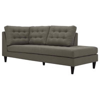 Upholstered Right Facing Bumper, Granite