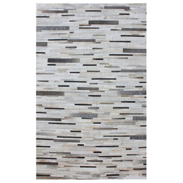 Joico Hand Stitched Leather Patchwork Rug 16X16