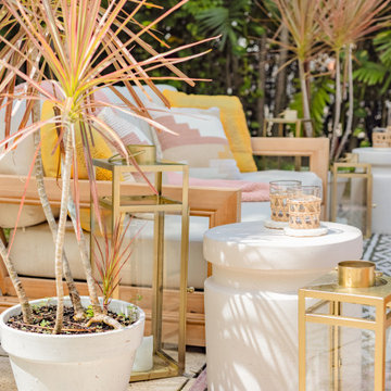 Outdoor Patio - A Feminine and Vibrant Design