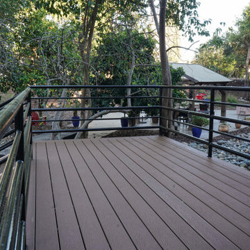 Burned Deck Rebuild with Trex Decking – Carmichael, CA