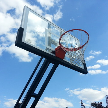 Jonathan F's Pro Dunk Gold Basketball System on a 40x30 in New Lenox, IL