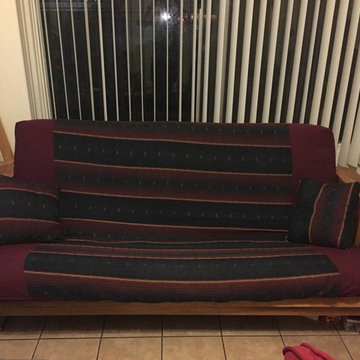 Solid Oak wood Futon Frame Sofa Bed Set Package