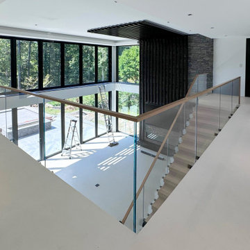 Project #126 | Contemporary Staircases with Integrated LEDs & Glass Railing