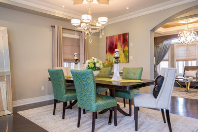 Inspiration for a contemporary dining room remodel in Toronto