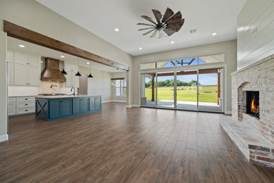 Living room - country living room idea in Oklahoma City