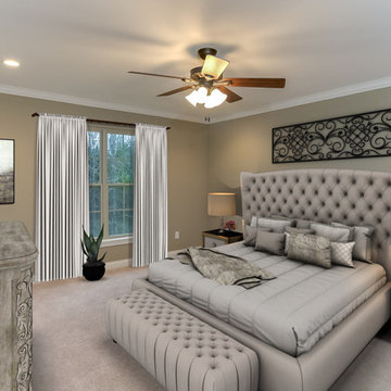 El Rancho Master Bedroom "Virtually Staged" After