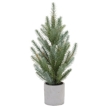 Pine Tree in Plastic Pot, Set of 2
