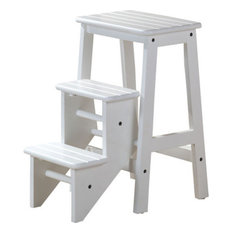 Hallie Step Stool, White
