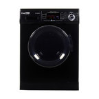 Conserv Pro Compact 110V Vented/Ventless 13 lbs Combo Washer Sensor Dry 1200 RPM, Black