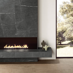 DT-Soapstone Dark Matte Fireplace - Wall And Floor Tile