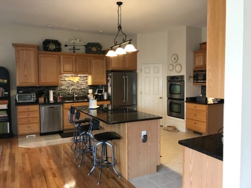 Enlarging my kitchen island and refreshing without painting cabinets?