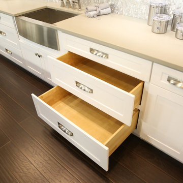 Shaker White Kitchen Cabinets - Shaker Cabinets Design