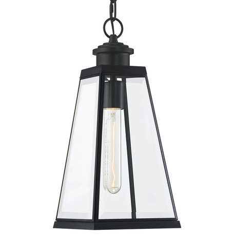 Quoizel PAX1907 Paxton 7"W Outdoor Mini Pendant - Matte Black