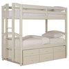 Powell May Twin/Twin Bunk Bed with Trundle in White