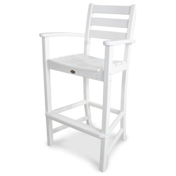 Monterey Bay Bar Arm Chair, Classic White