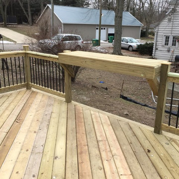 Observation Deck with Custom Bar at Corey Lake
