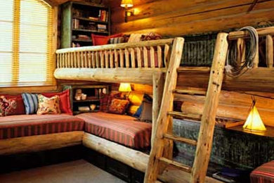 Home design - rustic home design idea in Denver