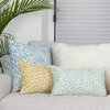 Matisse Dots Spring Green Throw Pillow 12x19, with Polyfill Insert