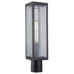 Craftmade Lighting - Craftmade Lighting Z4525-MN-SC Deka - One Light Large Post Mount - Sometimes the most innovative designs are the simpDeka One Light Large Midnight Clear Glass *UL: Suitable for wet locations Energy Star Qualified: n/a ADA Certified: n/a  *Number of Lights: Lamp: 1-*Wattage:100w Medium Base bulb(s) *Bulb Included:No *Bulb Type:Medium Base *Finish Type:Midnight