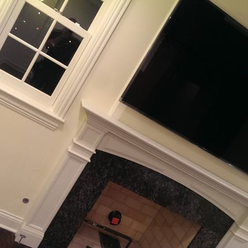 Evanston New Construction Fireplace TV Mounting