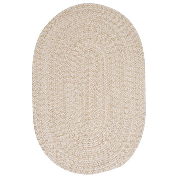 Tremont Natural 7'x9', Oval, Braided Rug