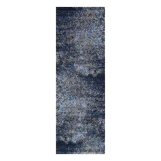 Gray Navy Viera Area Rug by Loloi, 2'5"x7'7" Runner