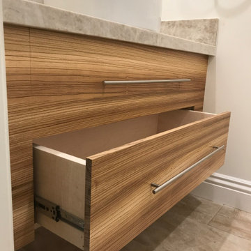 Zebrawood Floating Vanity