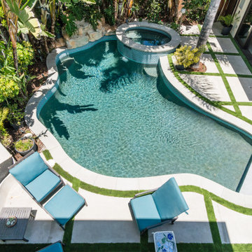 West Hollywood Spanish-Style Pool House Transformation
