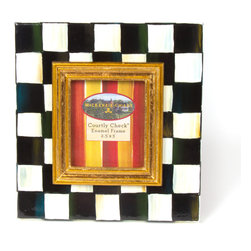 Courtly Check Enamel Frame - 2.5" x 3" | MacKenzie-Childs - Picture Frames