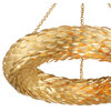 Broche 8-Light Antique Gold Pendant