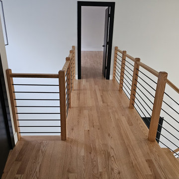 Project #143 | Floating Red Oak Staircase