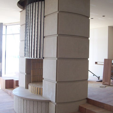 Custom Limestone Fireplaces