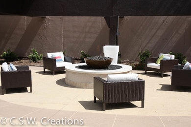 Example of a beach style patio design in Houston