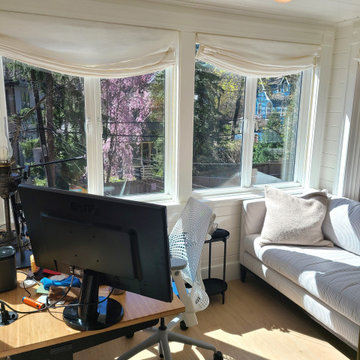 Brownstone sunroom/porch converted from porch