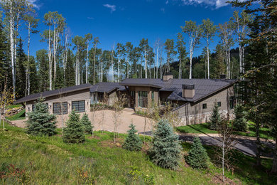 Trendy exterior home photo in Salt Lake City