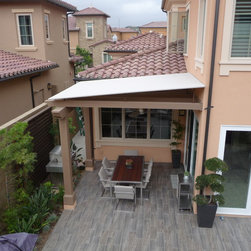Sloped Trellis Awning Covers - Awnings