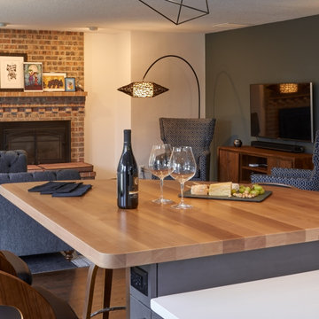 Slice of Orange Contemporary Kitchen