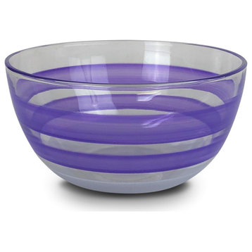 Retro Stripe Purple 6" Bowl