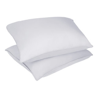 Lotus Home Stain and Water Resistant Microfiber Bed Pillow 2 Pack Std Lotus Home Stain and Water Resistant Microfiber Bed Pillow 2 Pack Std