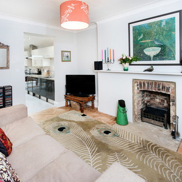 Single storey side extension and refurb of flat, London.