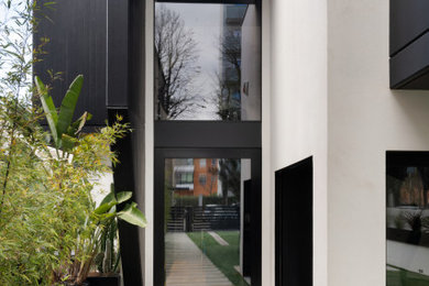 Esempio della facciata di una casa moderna