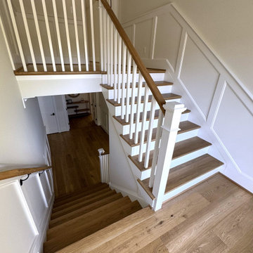 Project #141 | Timeless Switchback Staircase with Traditional Box Newels