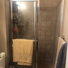 Small Master Bath Remodel Before and After (4' 7" x 8')